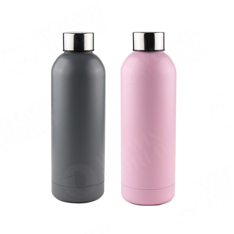 VC077 Cute Chubby Tumbler Bottles Water Drink Best Sports Gym 500ML Stainless Steel Bottles