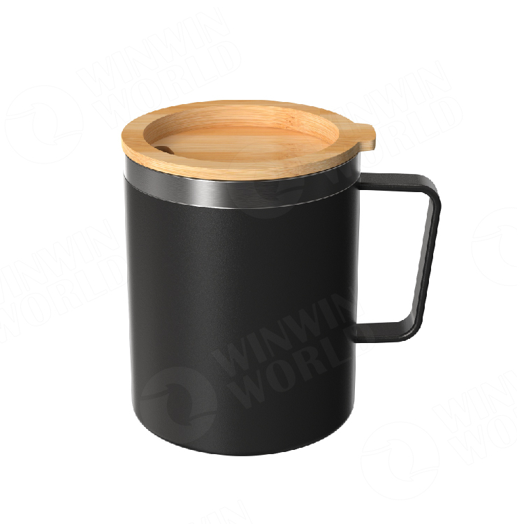 Thermocafe Light And Compact Flask 350ML 250ml Best thermos bottle Coffee Cup Black Bamboo Cover 
