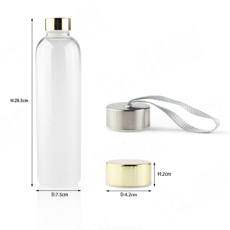 Unbreakable Bulk Glassware Borosilicate Glass Water Bottle 