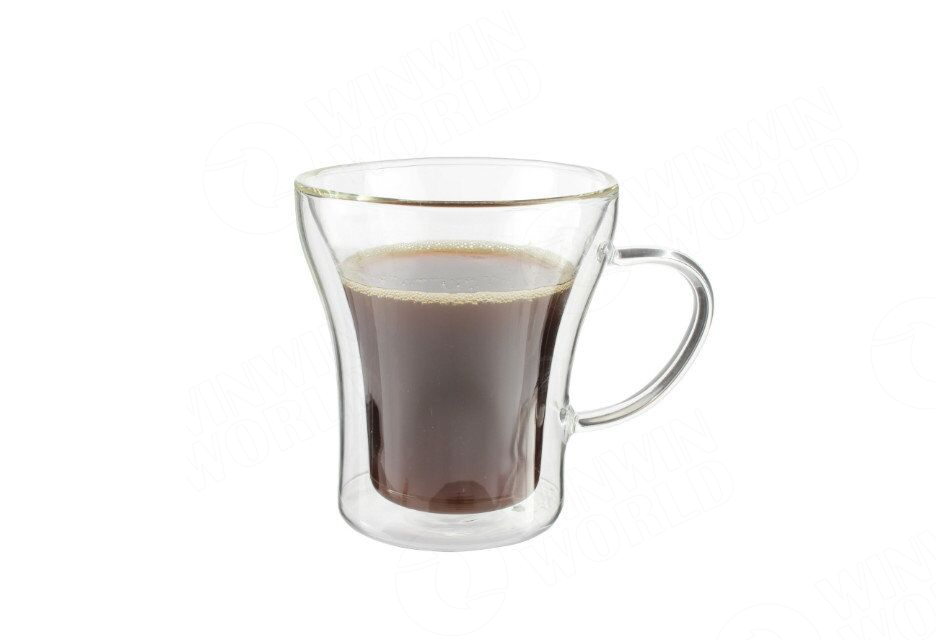 Glass Tea Coffee Use Household small capacity double wall heat resistance water mug