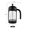 Private Label Best Cold French Press Coffee Maker Stainless Steel Cafetiere 2 Cup
