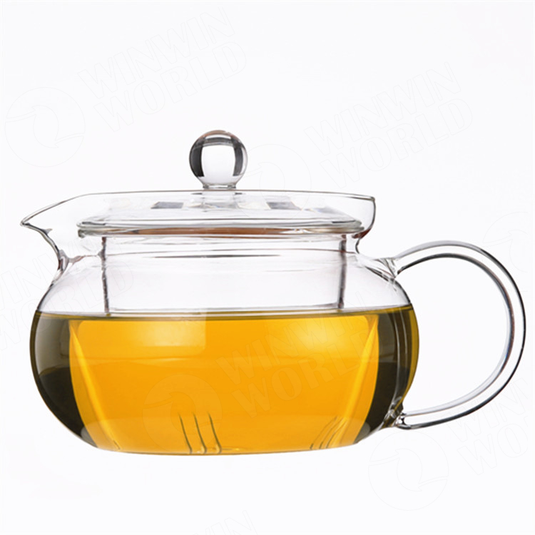 550ml Borosilicate Glass Tea Pot Custom Tea Infuser Pot