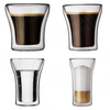 Custom Logo Double Wall 4oz Glass Coffee Spill Proof Drinking Cups Australia