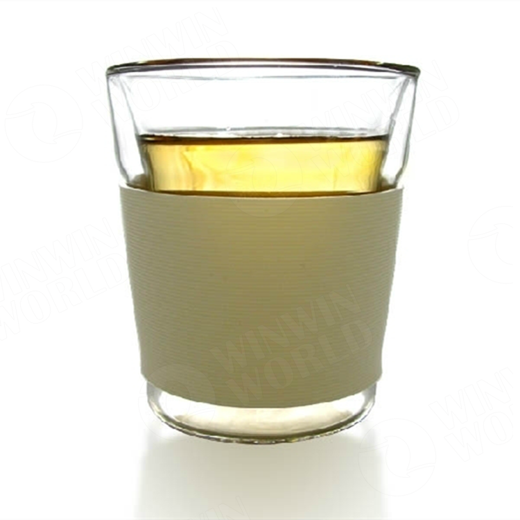 New Design Adult Drinking Cup Coffee Tea Cup with Silicone Sleeve