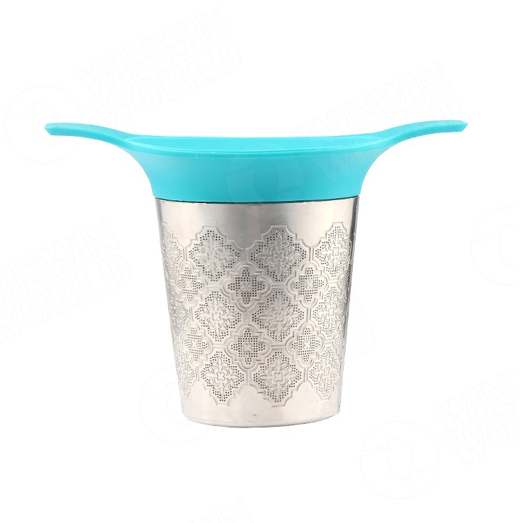Reusable Stainless Steel Tea Infuser Tea Leaf Strainer with Silicone Sleeve 