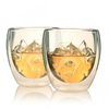 80ml Custom Double Walled Transparent Glass Coffee Cups Tea Cups