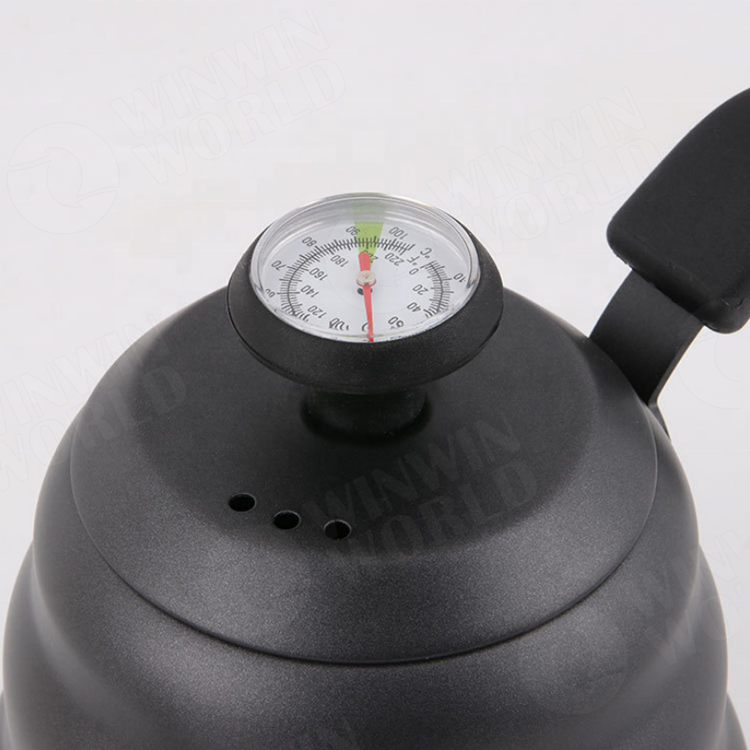 Hot Sale Different Capacity Coating Coffee Pot Stainless Steel Coffee Kettle Drip Electric Coffee Pot With Thermometer