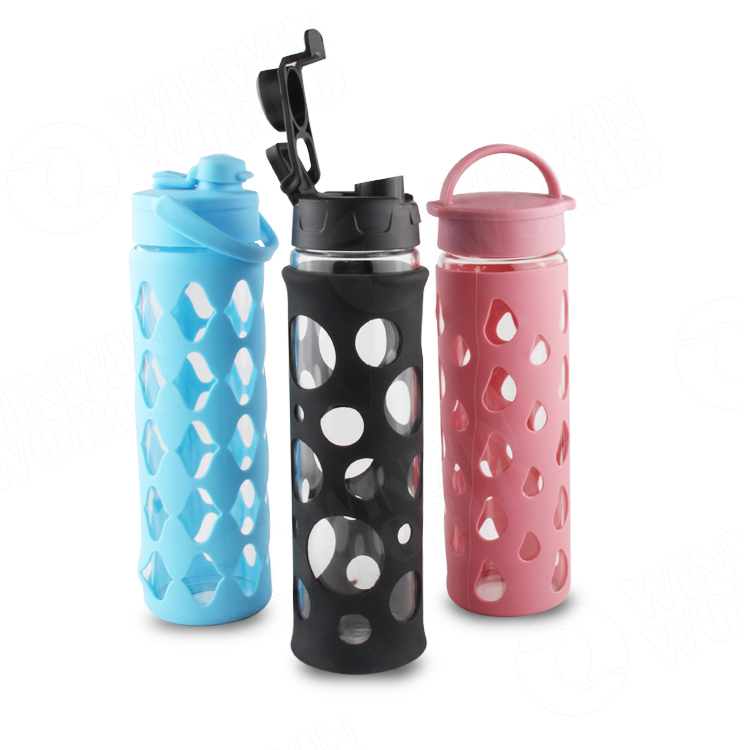 High Temperature Resistant Silicone Sleeve Pewter Drinkware Tinted Glassware