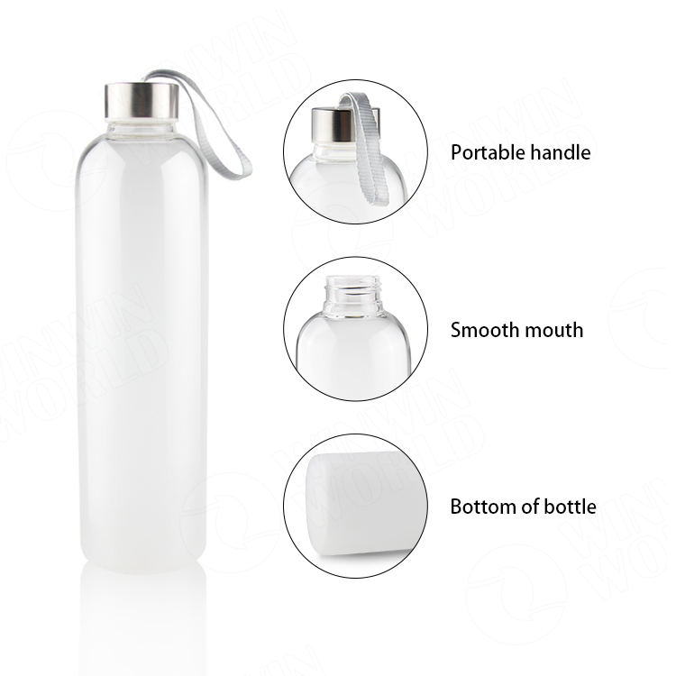 Unbreakable Bulk Glassware Borosilicate Glass Water Bottle 